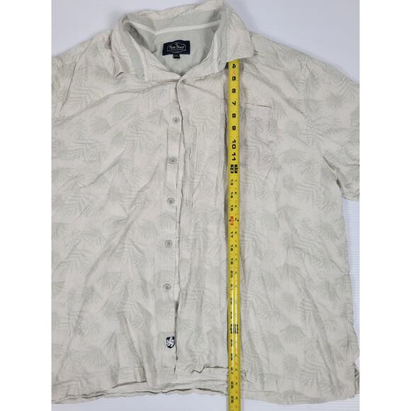 Nat Nast Silk Blend Button Shirt Mens XXL 2XL Palm Tree Short Sleeve Lightweight - Picture 6 of 7